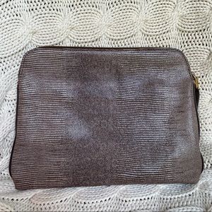 India Hicks Insider Clutch- Animal Print Gecko New